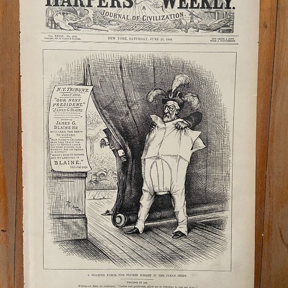 Thomas Nast, Harpers Weekly, Wood Engraving - Picture 1 of 4